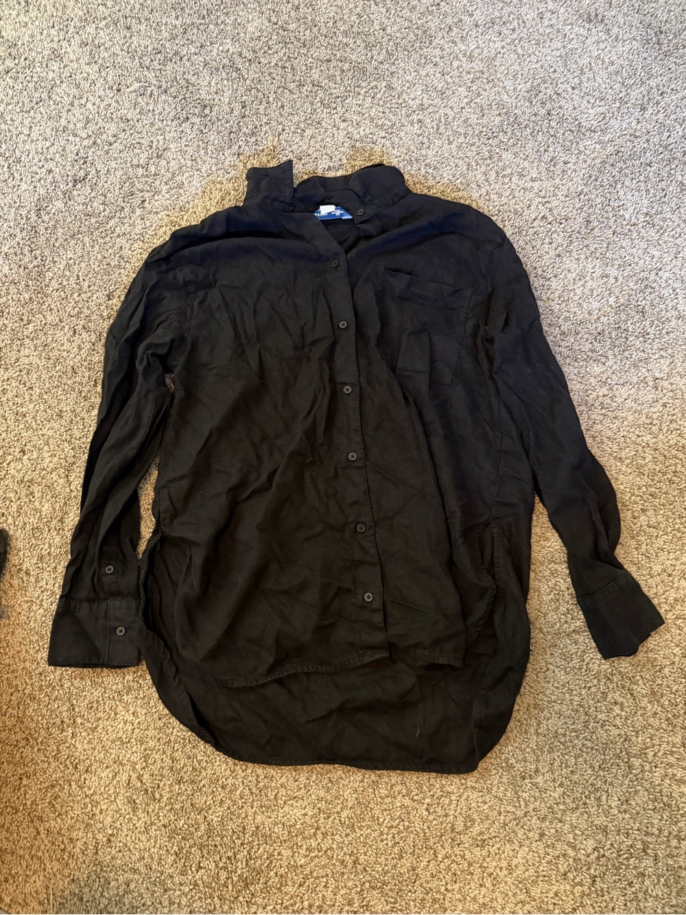 Women’s Old Navy Black Boyfriend Button-Up Shirt Jacket